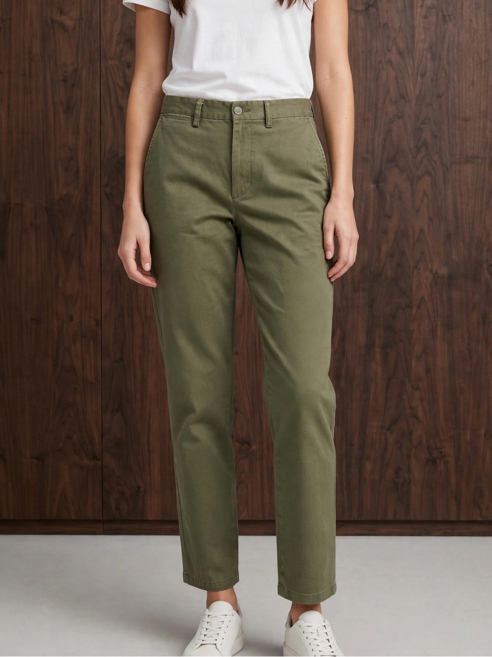 Old Navy Olive Green Straight-Leg Women’s Pants